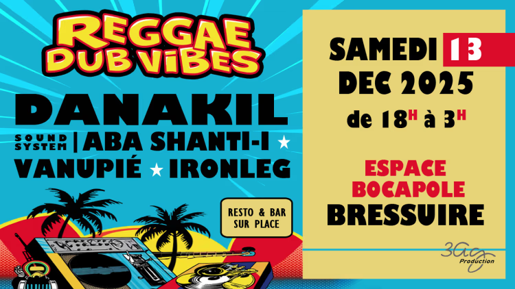 WEB AFFICHE TELE REGGAE DUB VIBES 2025